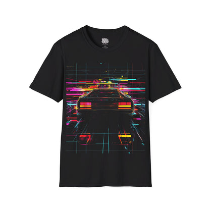 Synthwave Car Abstract Art Graphic T-Shirt