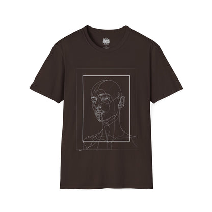 Minimalistic Retro Man Portrait T-Shirt