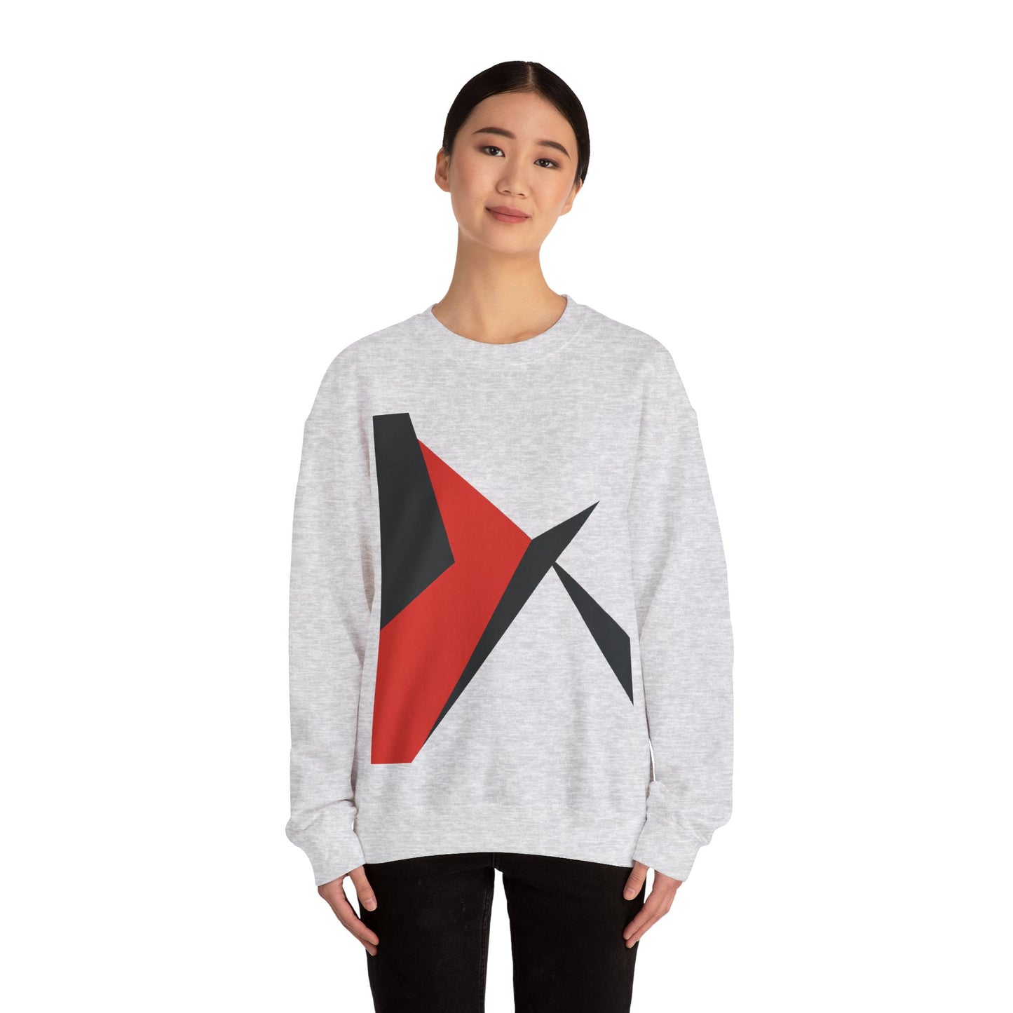 Abstract Stack Graphic Sweatshirt