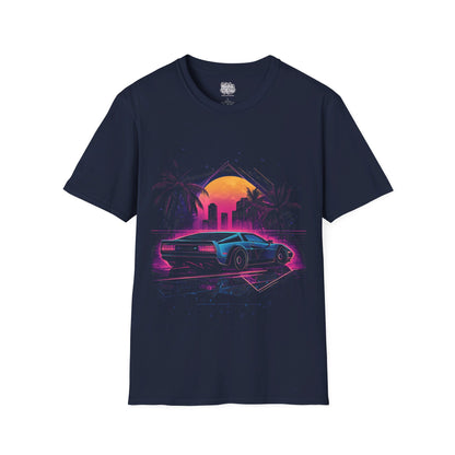 Retrowave Sport Car Graphic T-Shirt