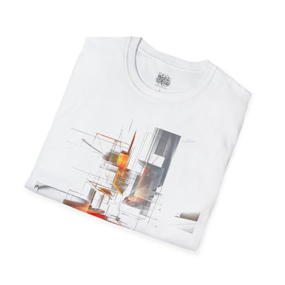 Abstract Futuristic Graphic T-Shirt