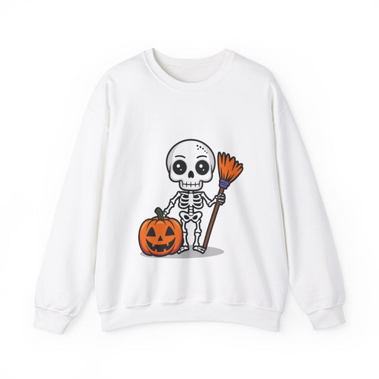 Witch Skeletron Halloween Graphic Sweatshirt