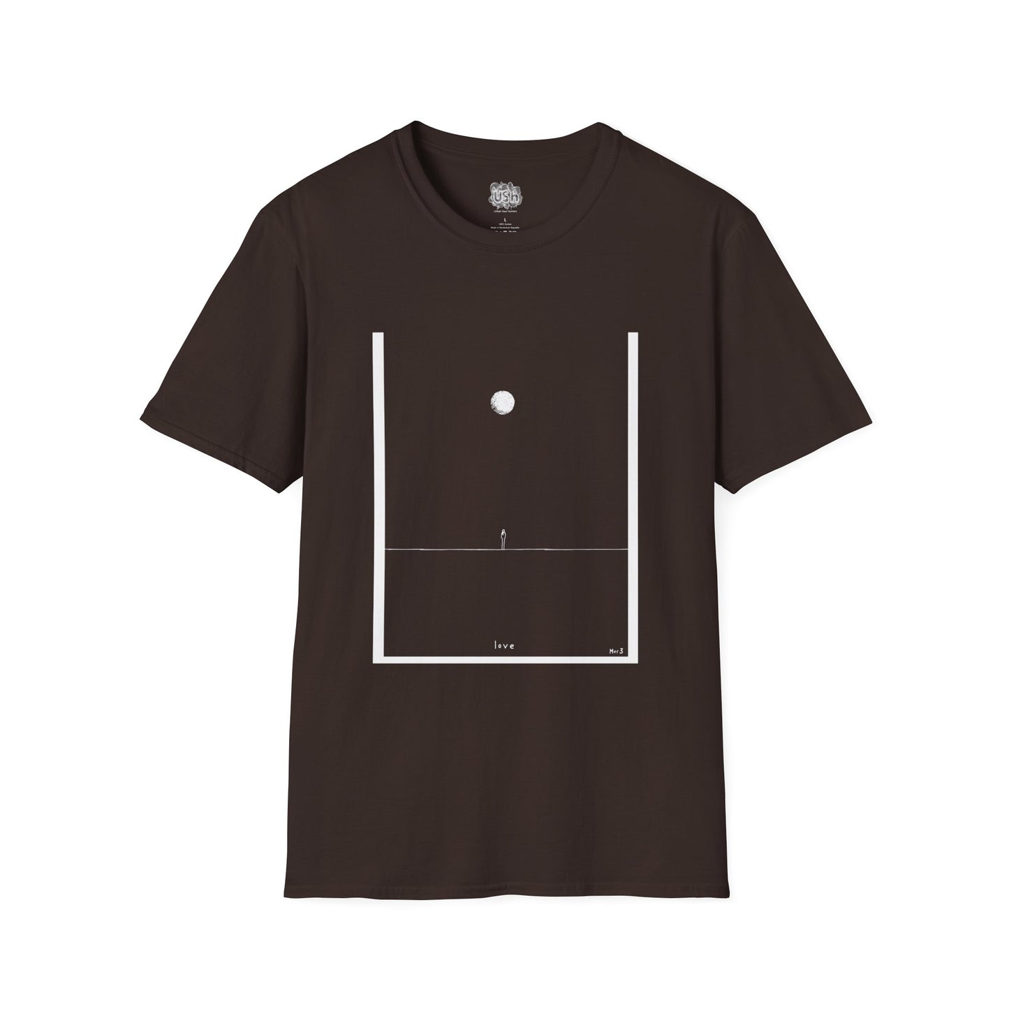 Minimalistic Moon Watching T-Shirt