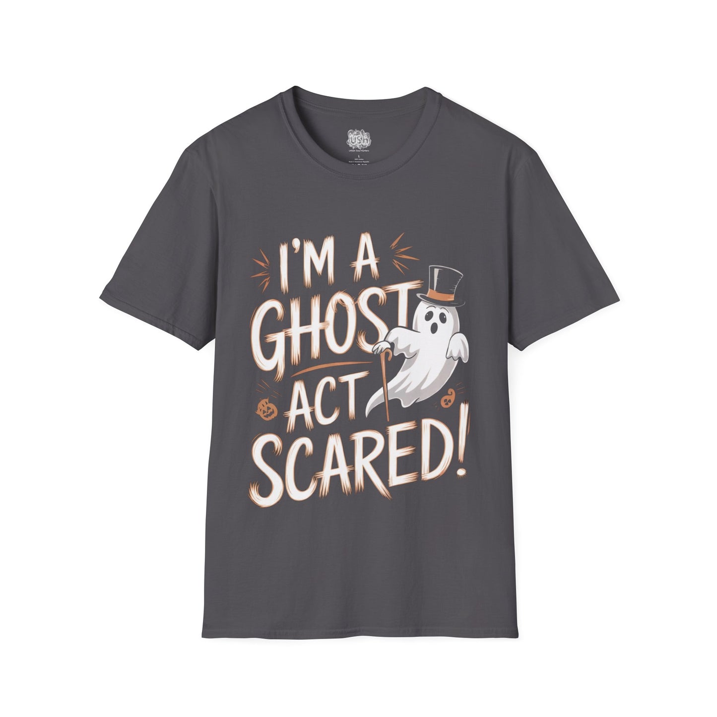 Act Scared Graphic Halloween T-Shirt