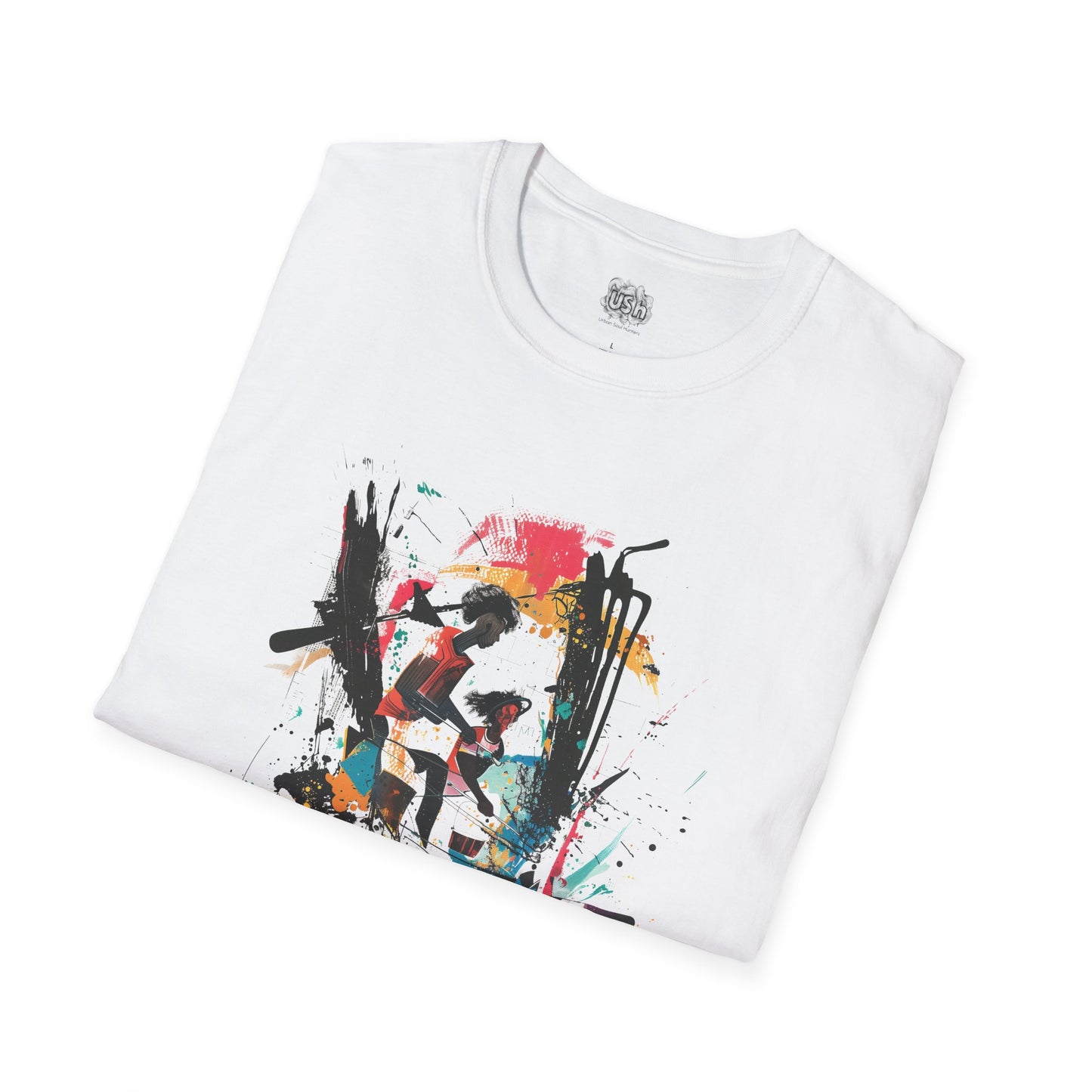 Tribal Drummers Abstract Graphic T-Shirt