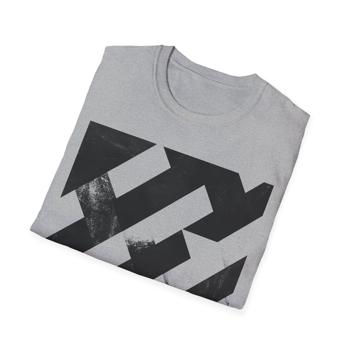 Abstract Grid Graphic T-Shirt