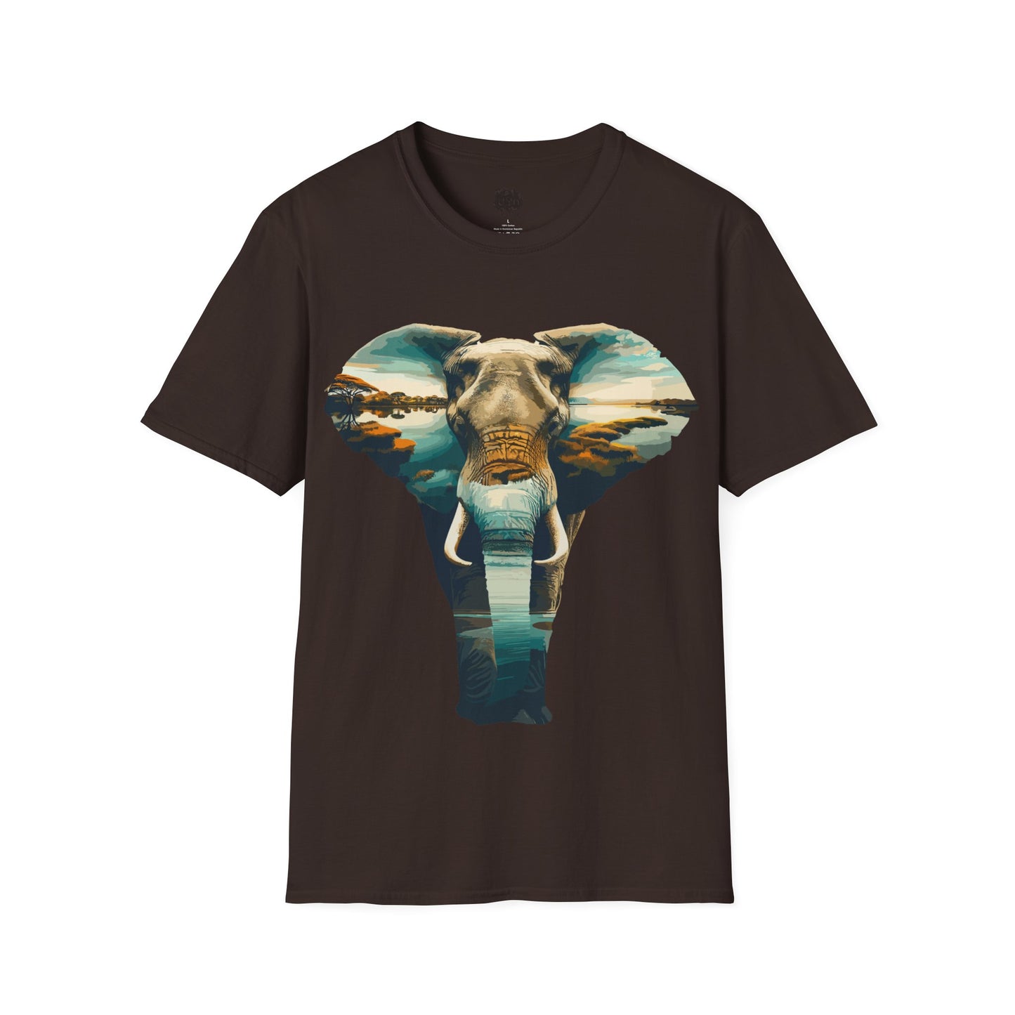 African Art Savanna Elephant T-Shirt