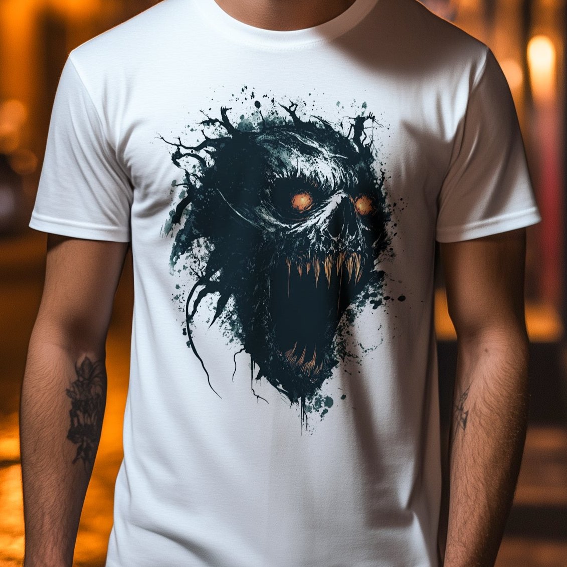 Hell Monsters Graphic Halloween T-Shirt