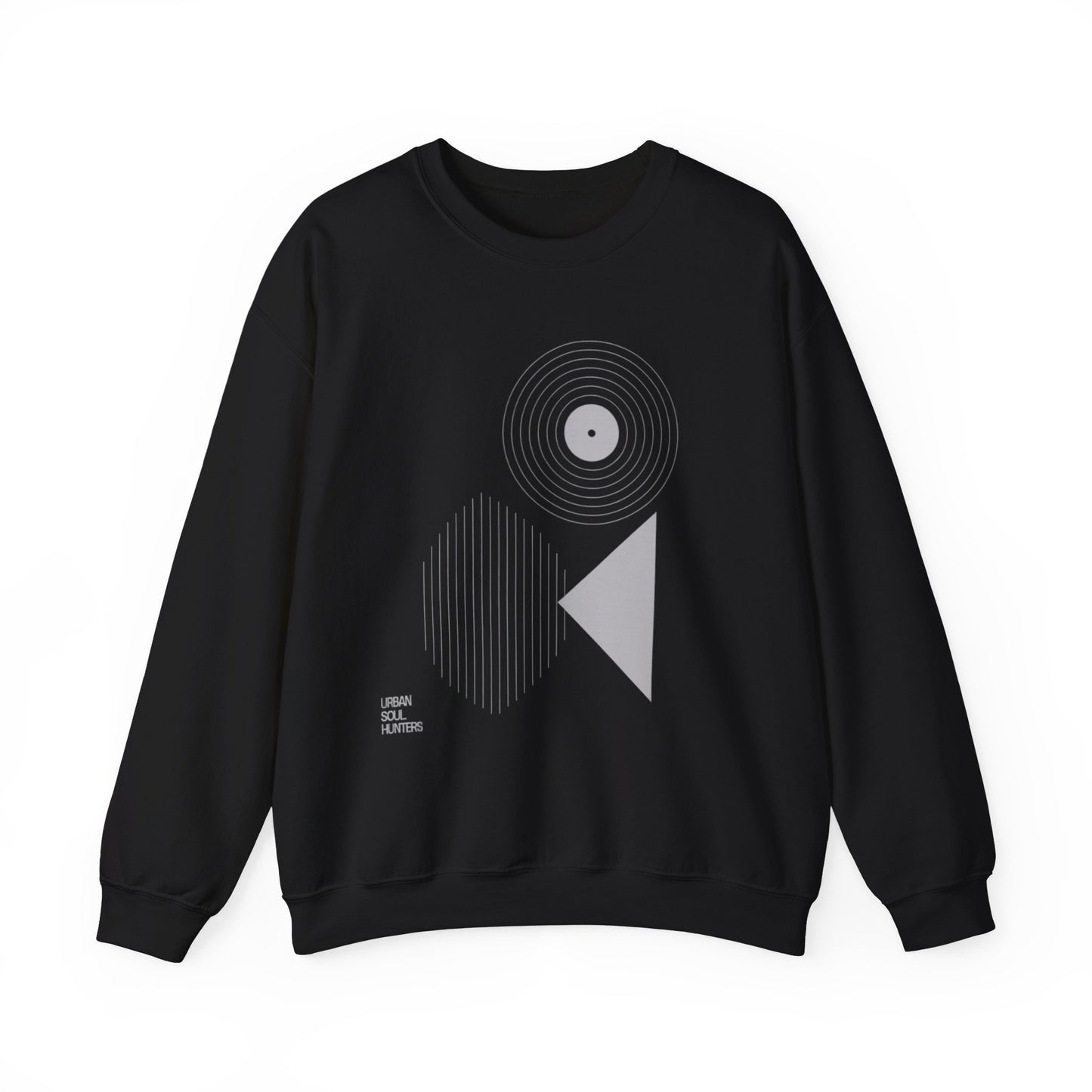 Abstract Records Graphic Sweatshirt