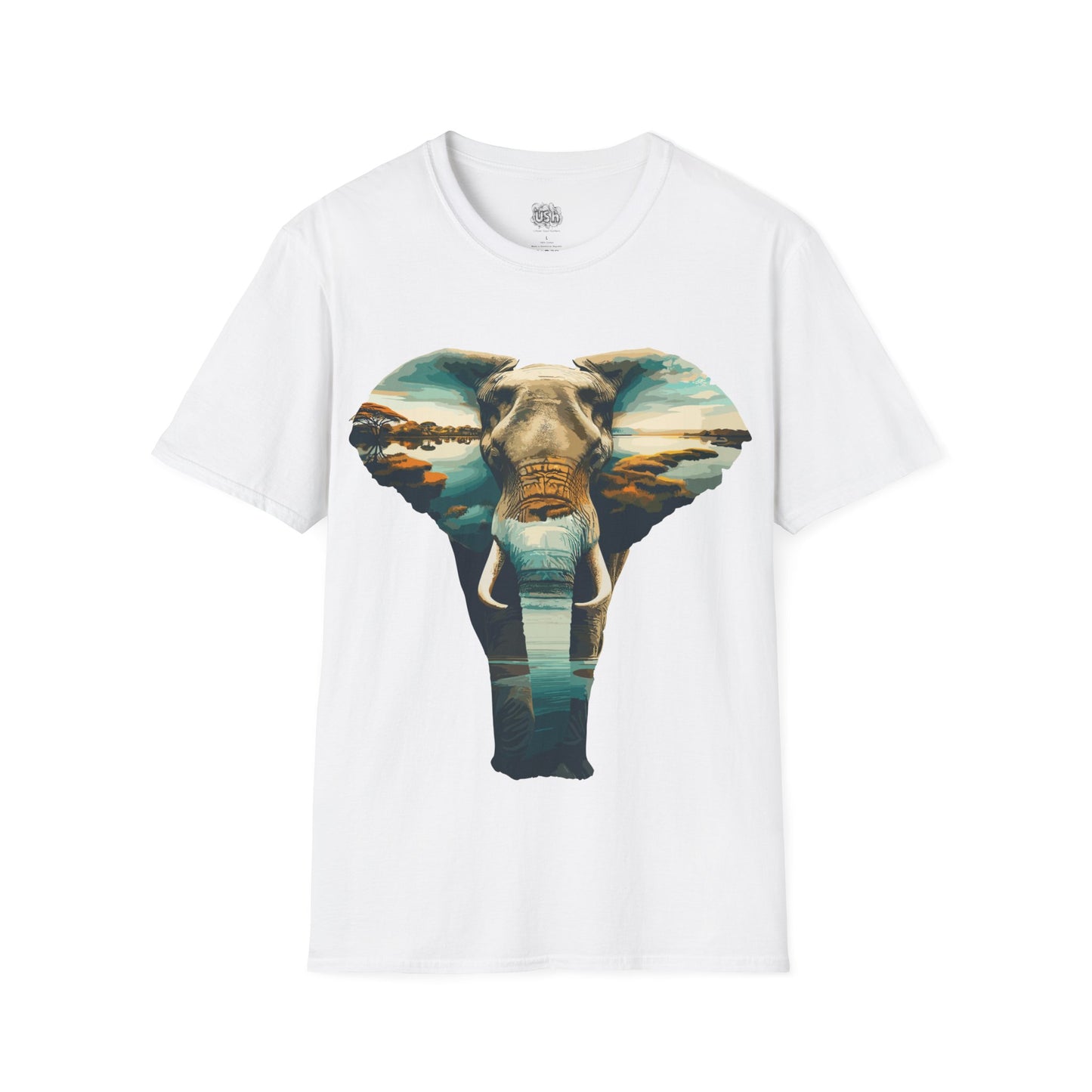 African Art Savanna Elephant T-Shirt