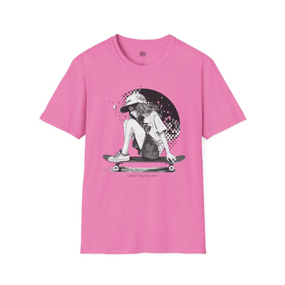 Girl Skater Front Graphic T-Shirt