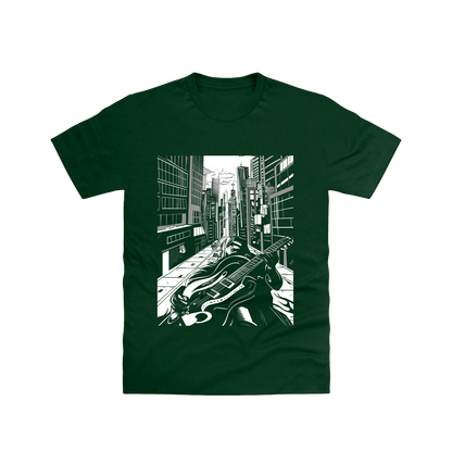 Forest Green Printed T-shirt