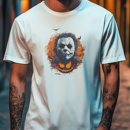 Scary Figure Graphic Halloween T-Shirt