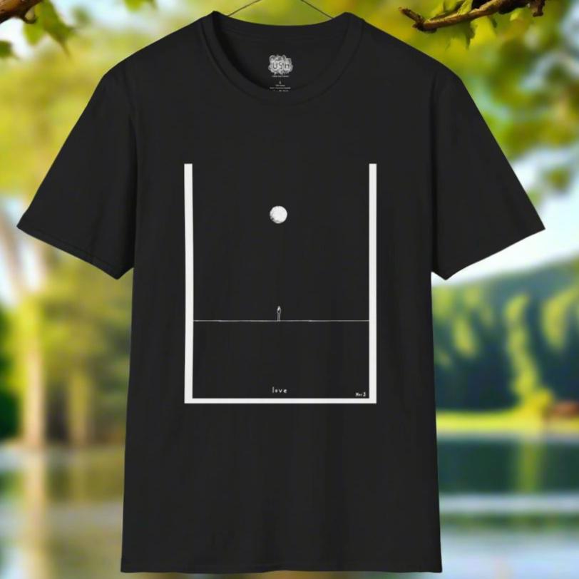 Minimalistic Moon Watching T-Shirt