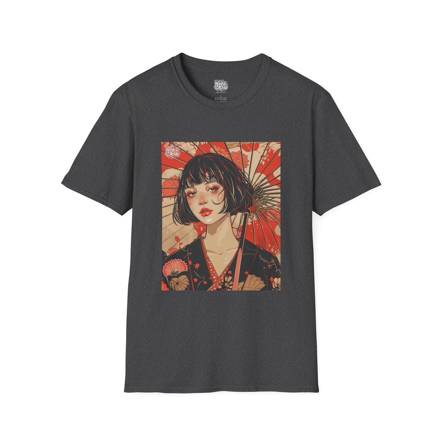 Japanese Art Umbrella Girl T-Shirt