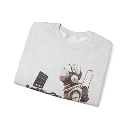 Robotic Synth Player Graphic Sweatshirt