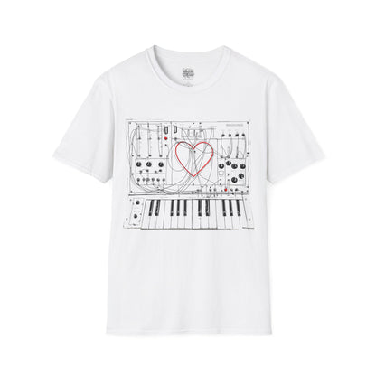 Modular Synth Love Heart T-Shirt