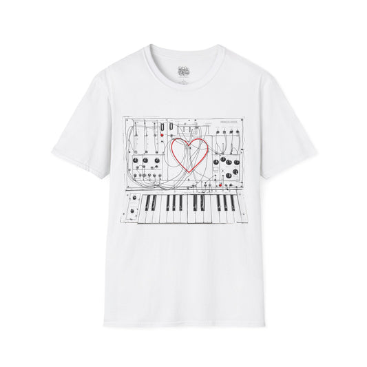 Modular Synth Love Heart T-Shirt