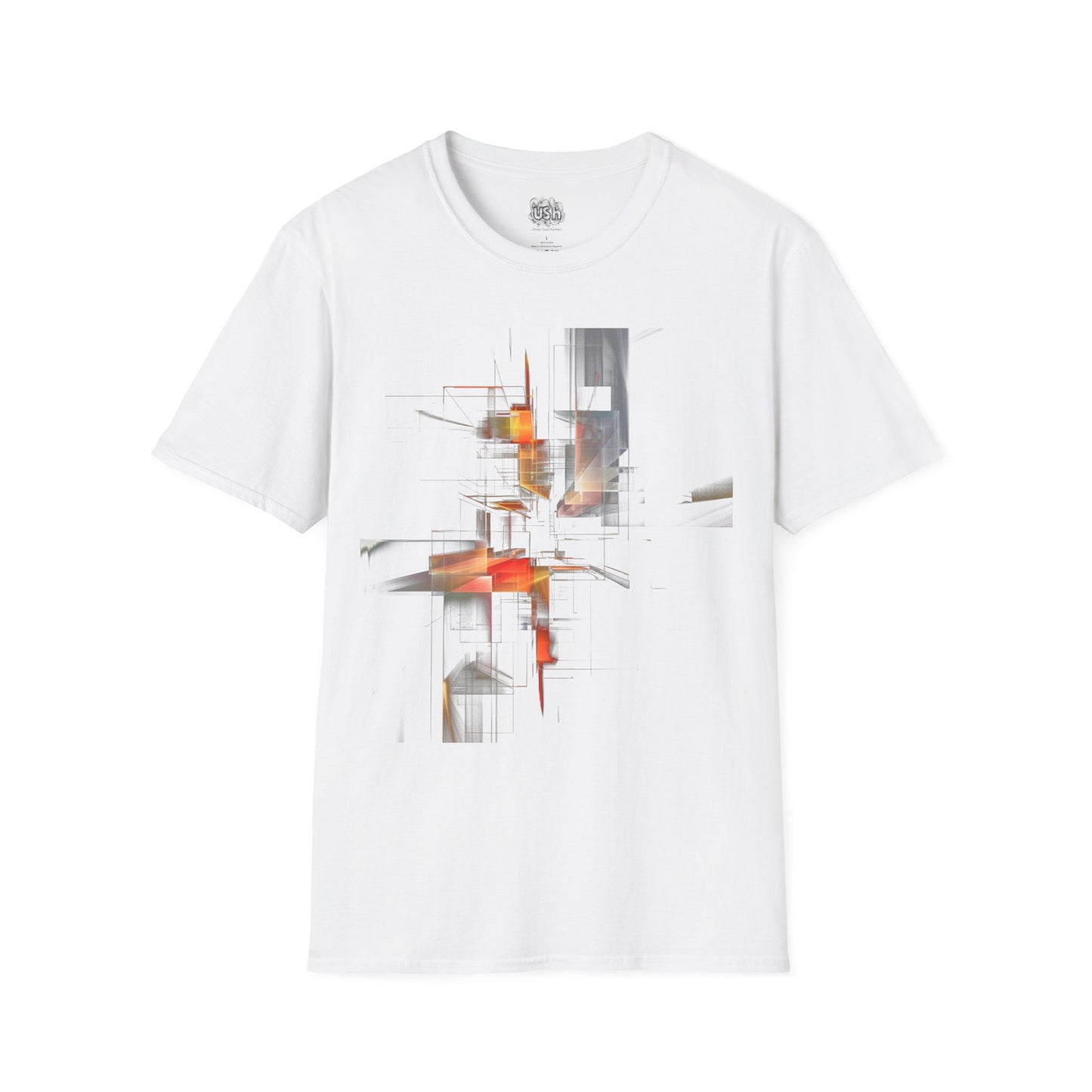 Abstract Futuristic Graphic T-Shirt