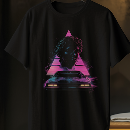 Synthwave Car Roman Art Graphic T-Shirt