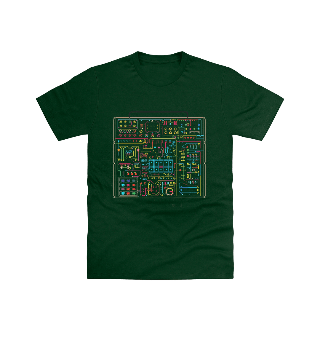 Forest Green Printed T-shirt