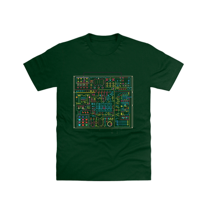 Forest Green Printed T-shirt