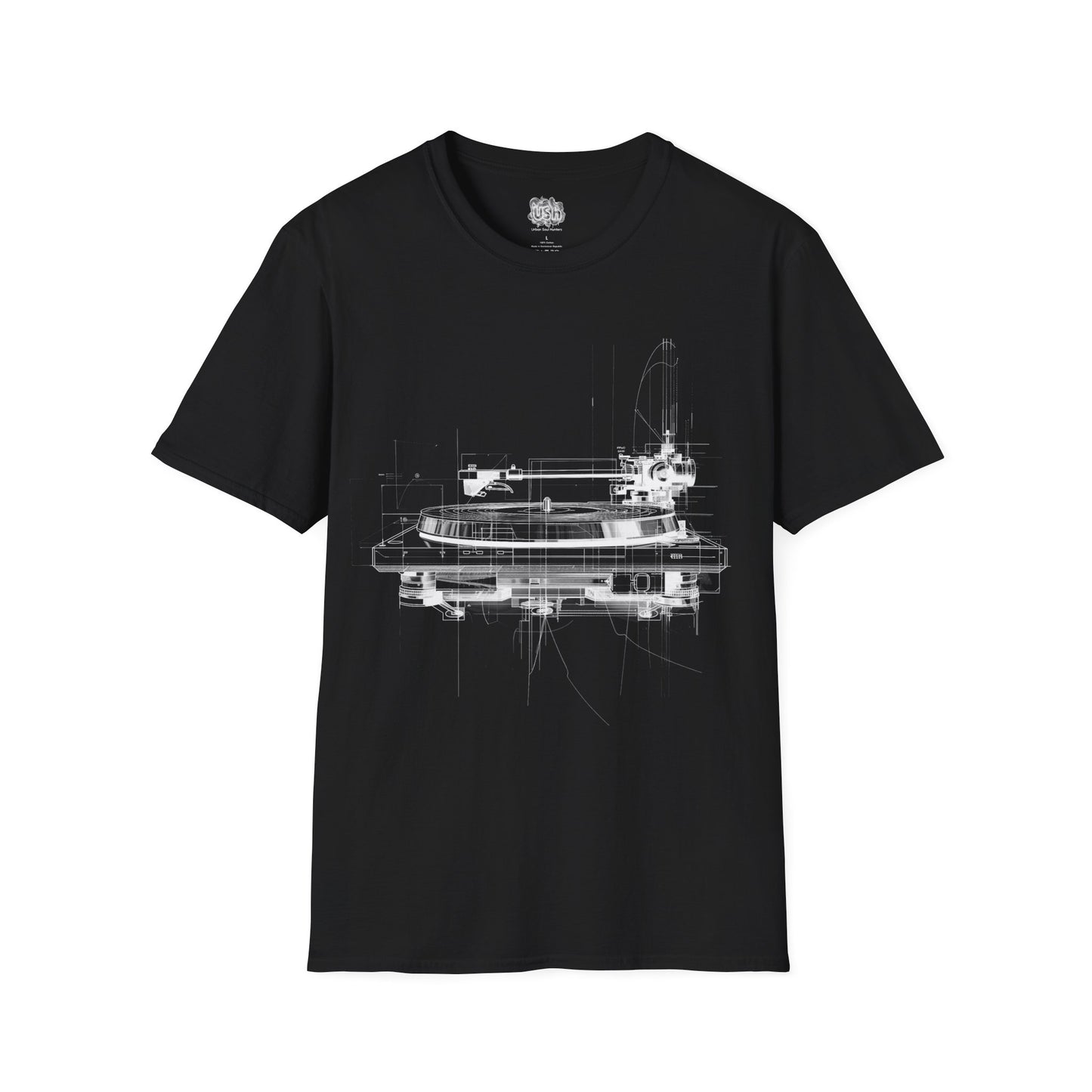 Vinyl Deck Audiophile Deejay Graphic T-Shirt