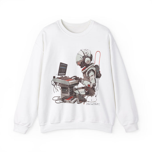 Robotic Synth Player Graphic Sweatshirt