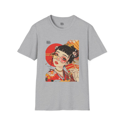 Japanese Art Hippie Girl T-Shirt