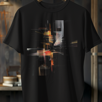 Abstract Futuristic Graphic T-Shirt