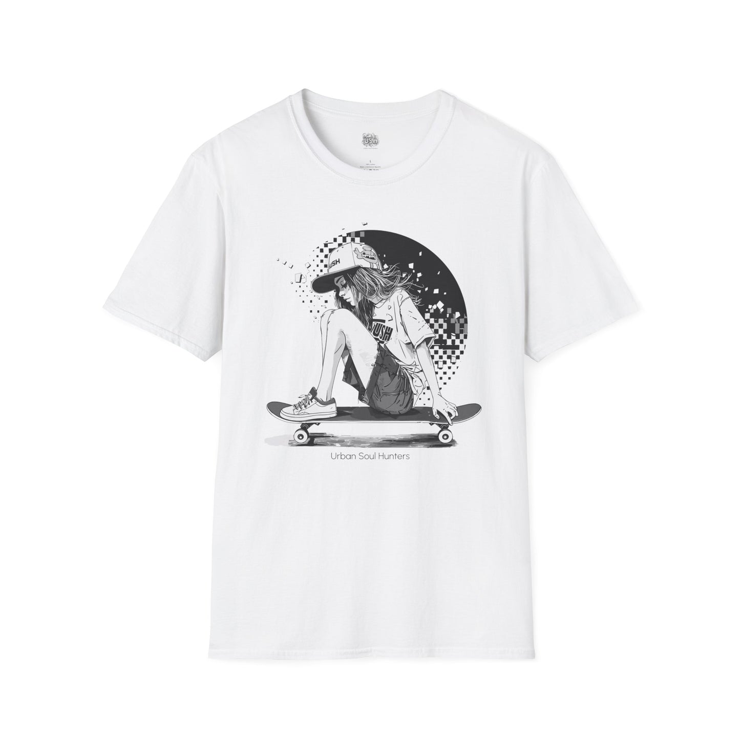 Girl Skater Front Graphic T-Shirt