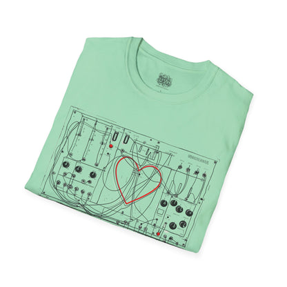 Modular Synth Love Heart T-Shirt