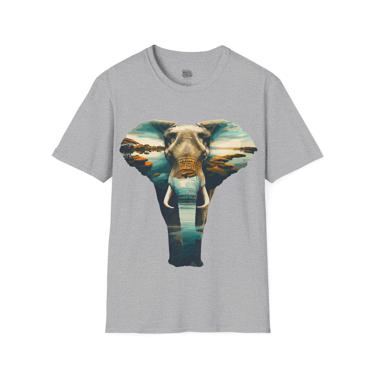 African Art Savanna Elephant T-Shirt