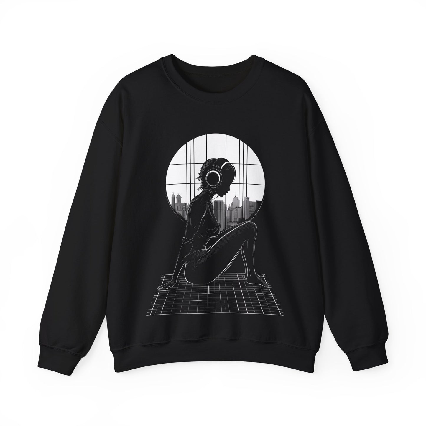 Chilling Home Girl Graphic Sweatshirt