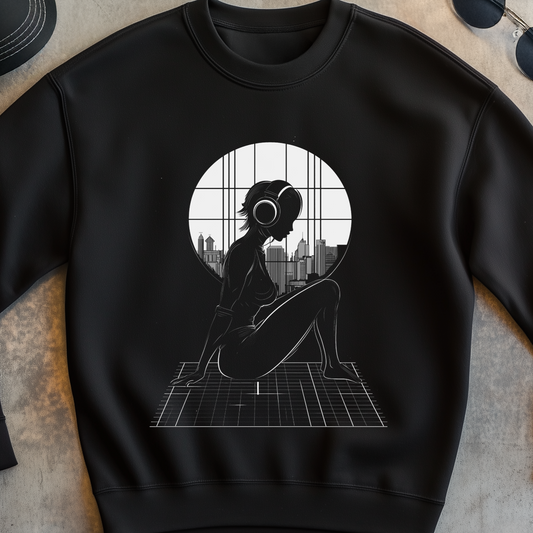 Chilling Home Girl Graphic Sweatshirt