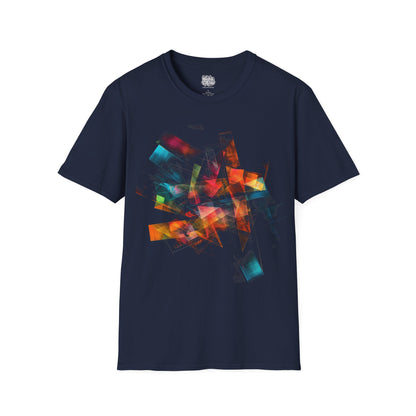 Abstract Stokes Hue Graphic T-Shirt