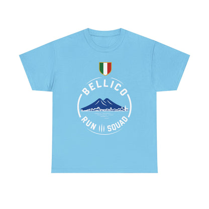 Italy Mountain Skyline T-Shirt — Retro Mount Vesuvius Italian Flag Tee