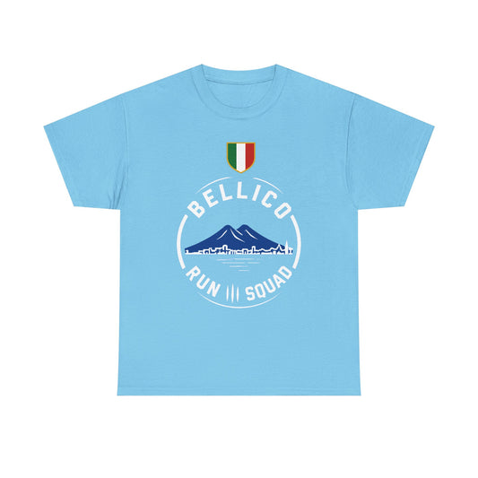 Italy Mountain Skyline T-Shirt — Retro Mount Vesuvius Italian Flag Tee