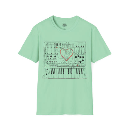 Modular Synth Love Heart T-Shirt