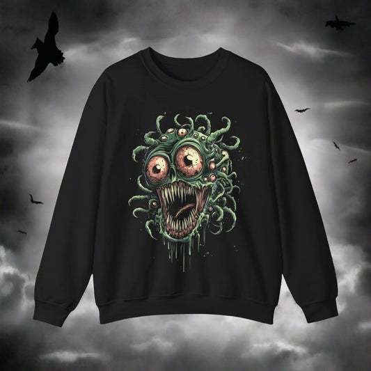 Medusa Monster Halloween Graphic Sweatshirt