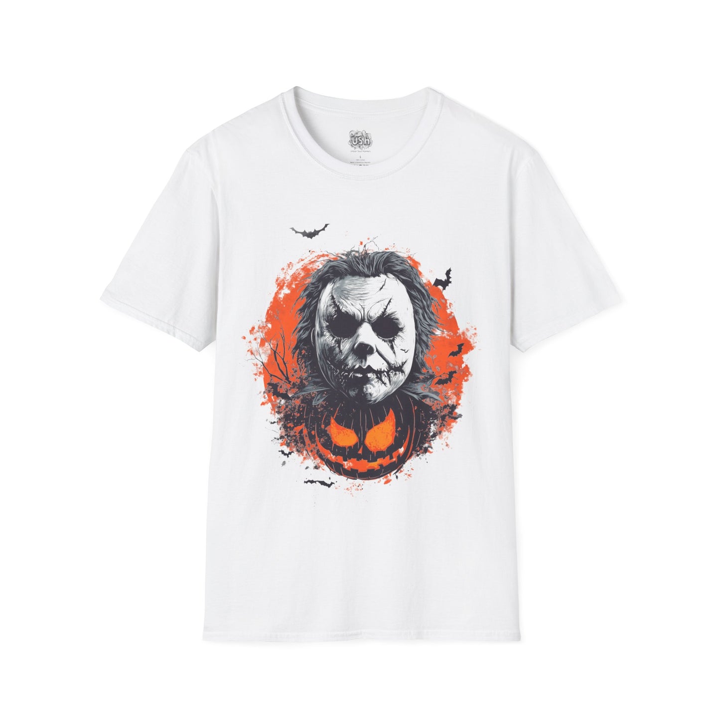 Scary Figure Graphic Halloween T-Shirt