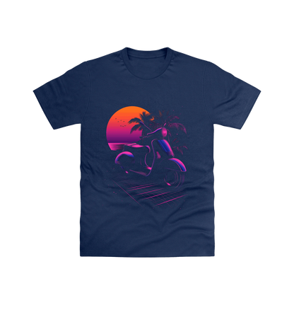 Navy Printed T-shirt