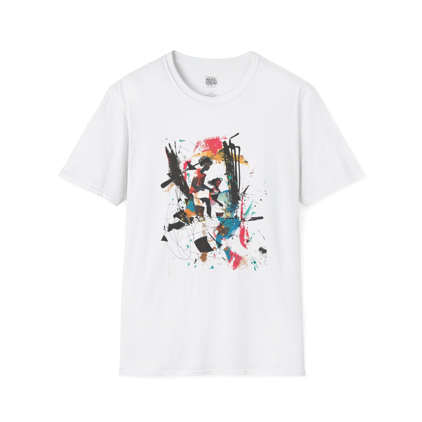 Tribal Drummers Abstract Graphic T-Shirt