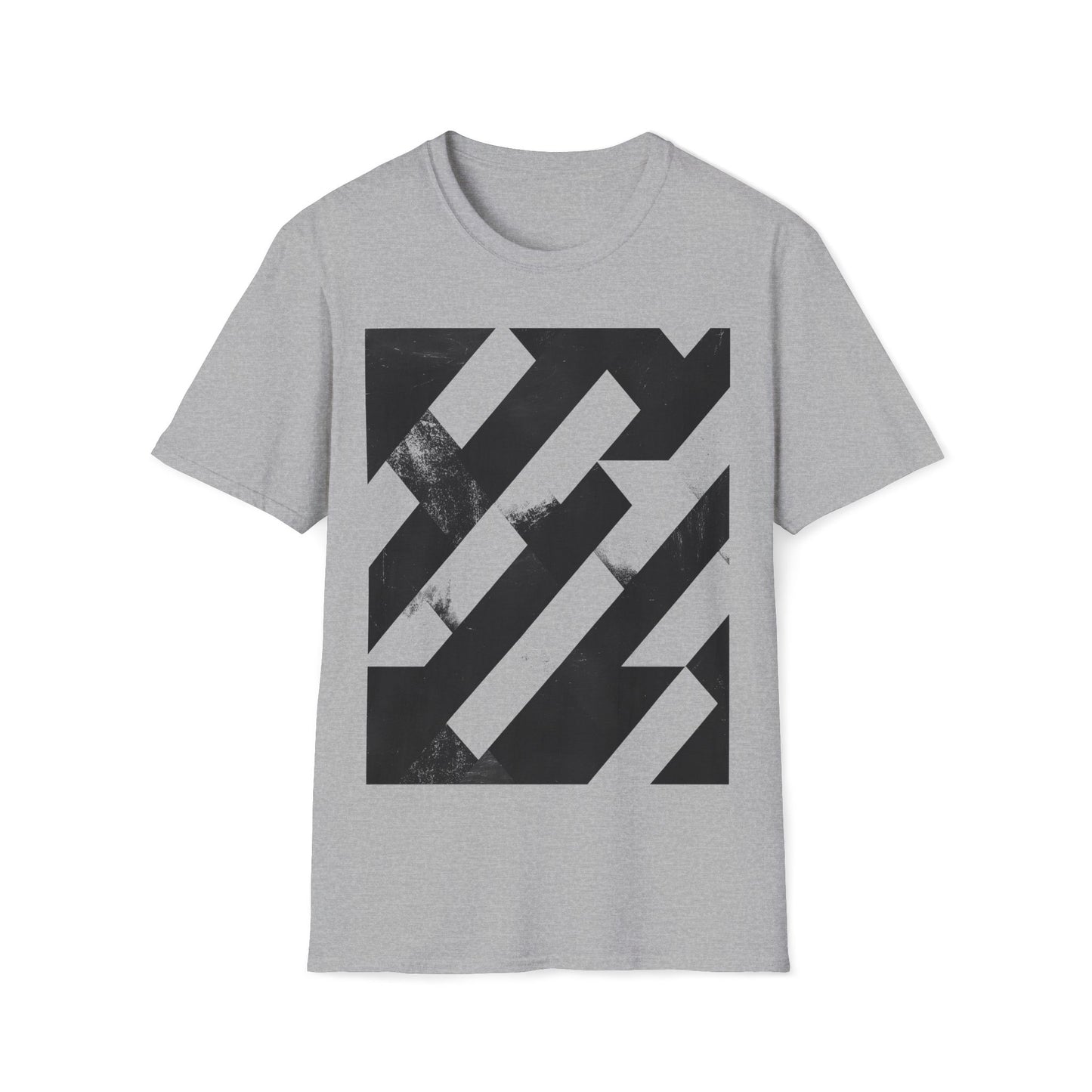 Abstract Grid Graphic T-Shirt