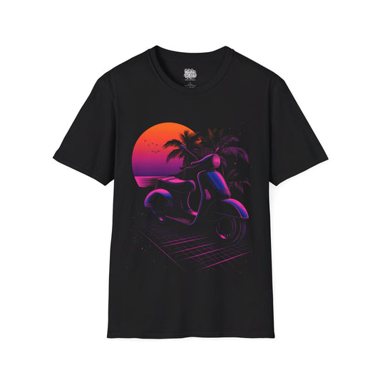 Retrowave Bike Graphic T-Shirt