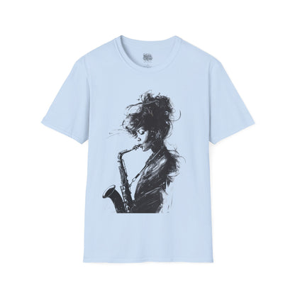 Woman Saxophonist Musician T-shirt