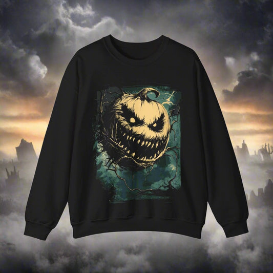 Pumpkin Dark Tales Halloween Graphic Sweatshirt