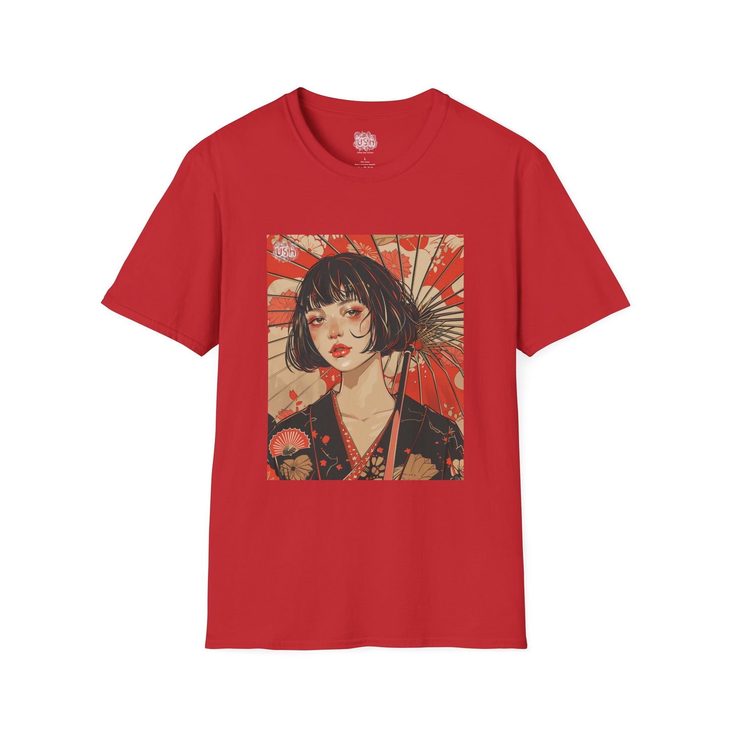 Japanese Art Umbrella Girl T-Shirt