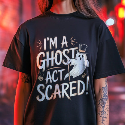 Act Scared Graphic Halloween T-Shirt