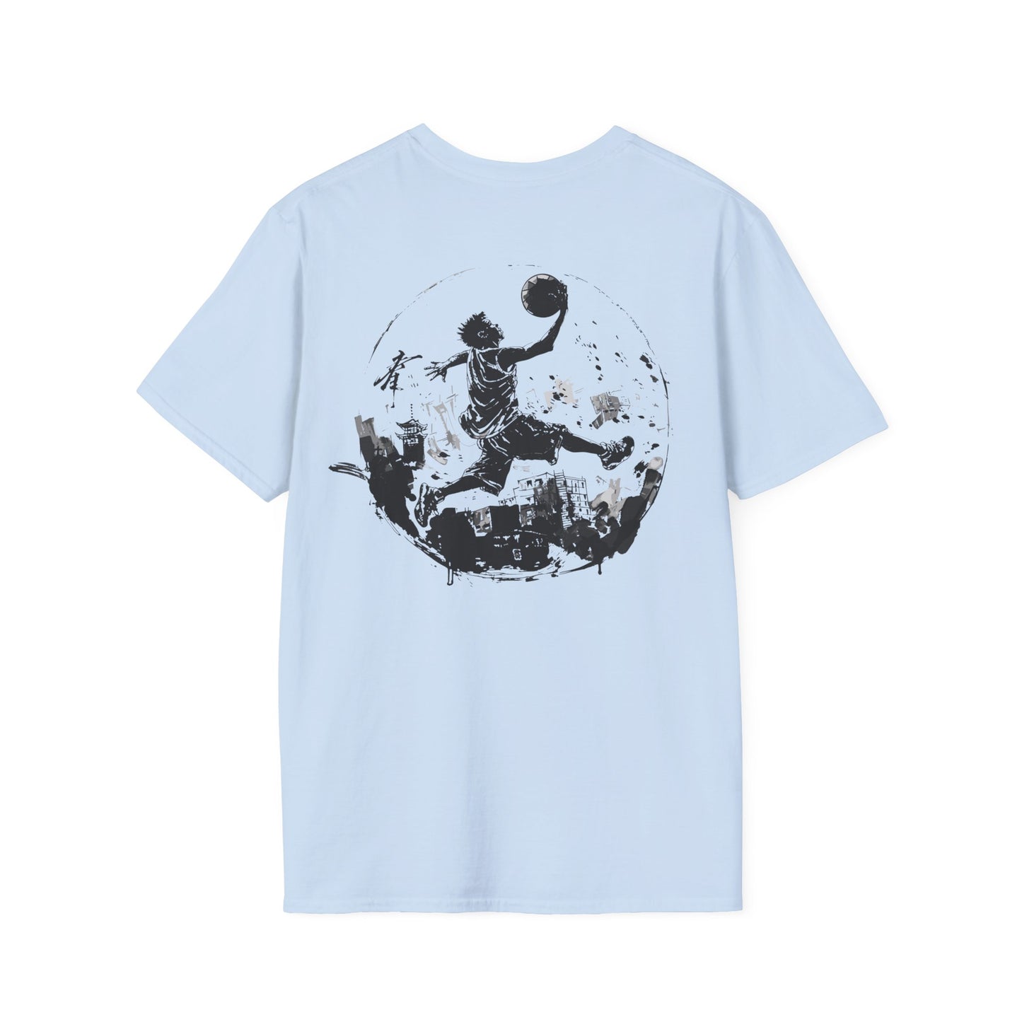 Street Streetball Boy Back Graphic T-Shirt